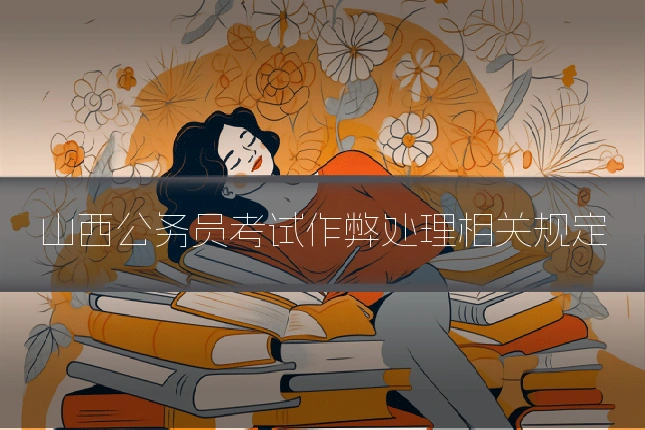 山西公务员考试作弊处理相关规定