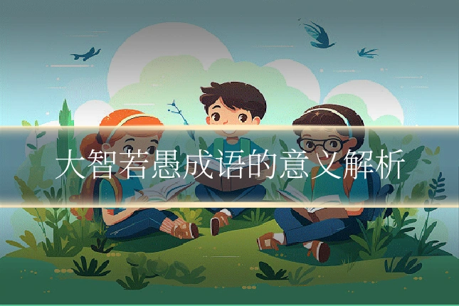 大智若愚成语的意义解析