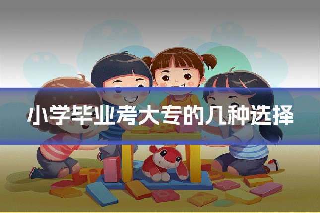 小学毕业考大专的几种选择