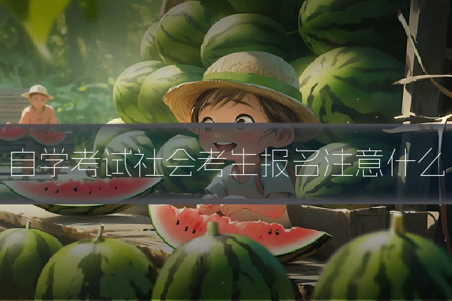 自学考试社会考生报名注意什么