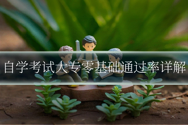 自学考试大专零基础通过率详解