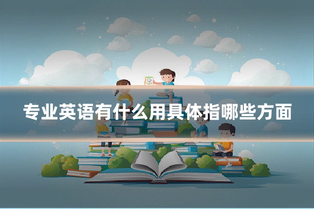 专业英语有什么用具体指哪些方面