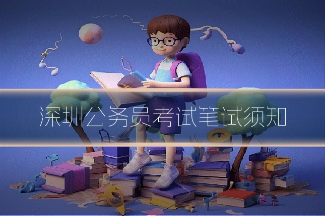 深圳公务员考试笔试须知