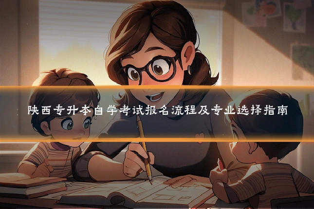 陕西专升本自学考试报名流程及专业选择指南