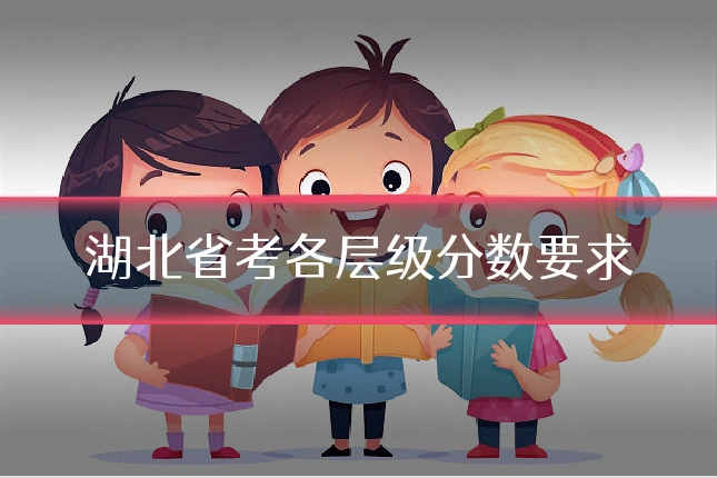 湖北省考各层级分数要求