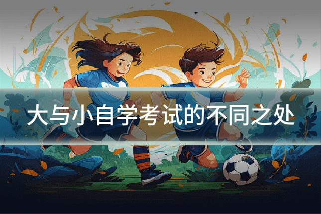 大与小自学考试的不同之处