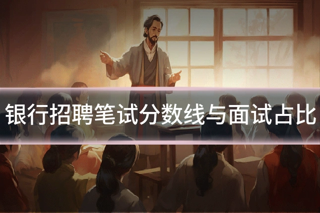 银行招聘笔试分数线与面试占比