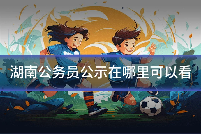 湖南公务员公示在哪里可以看