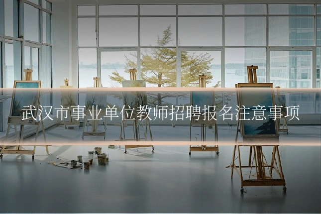 武汉市事业单位教师招聘报名注意事项