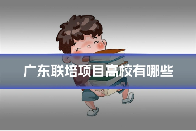 广东联培项目高校有哪些