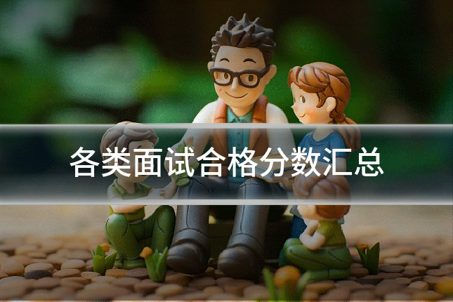 各类面试合格分数汇总