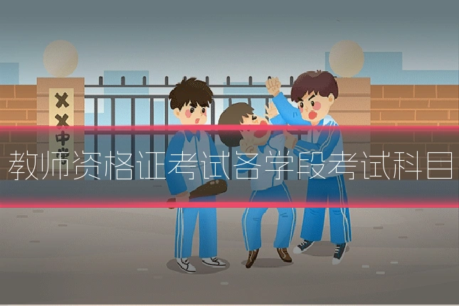 教师资格证考试各学段考试科目