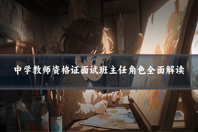 中学教师资格证面试班主任角色全面解读