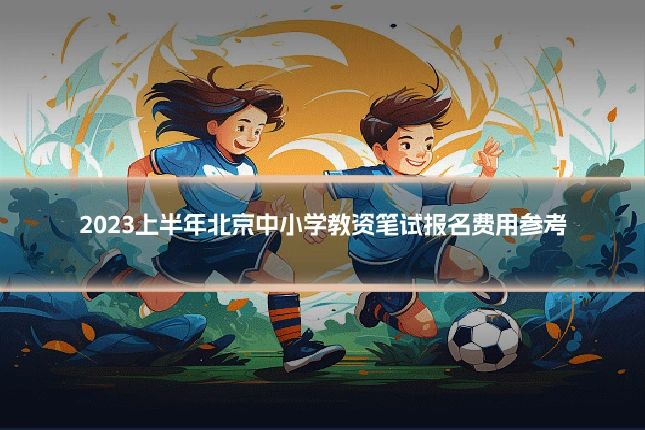 2023上半年北京中小学教资笔试报名费用参考