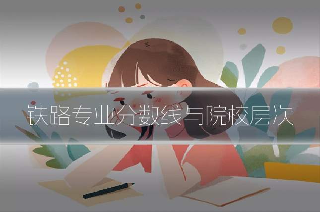 铁路专业分数线与院校层次