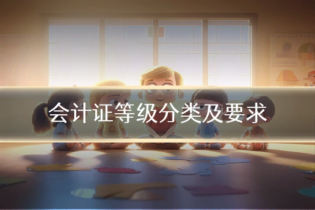会计证等级分类及要求