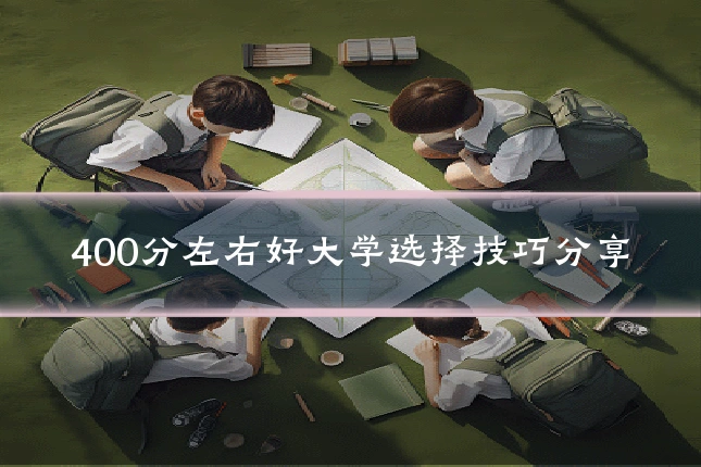 400分左右好大学选择技巧分享