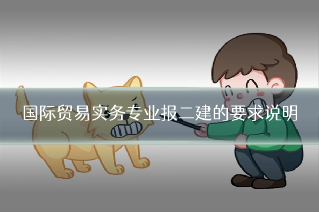 国际贸易实务专业报二建的要求说明
