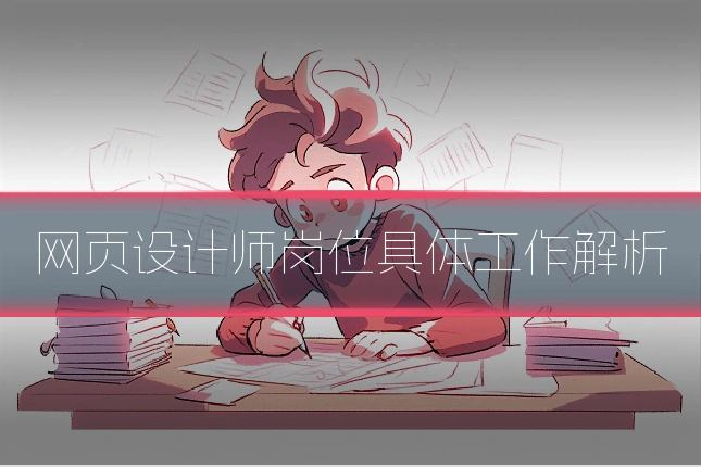 网页设计师岗位具体工作解析