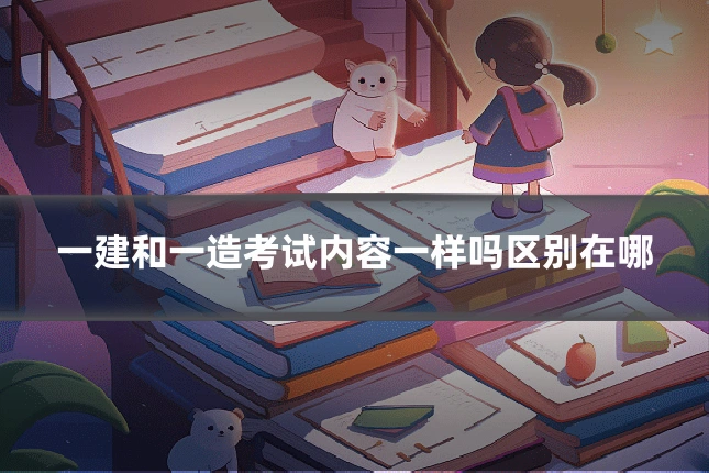 一建和一造考试内容一样吗区别在哪