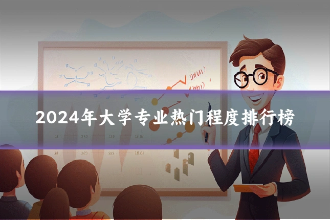 2024年大学专业热门程度排行榜