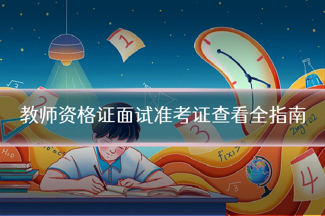教师资格证面试准考证查看全指南