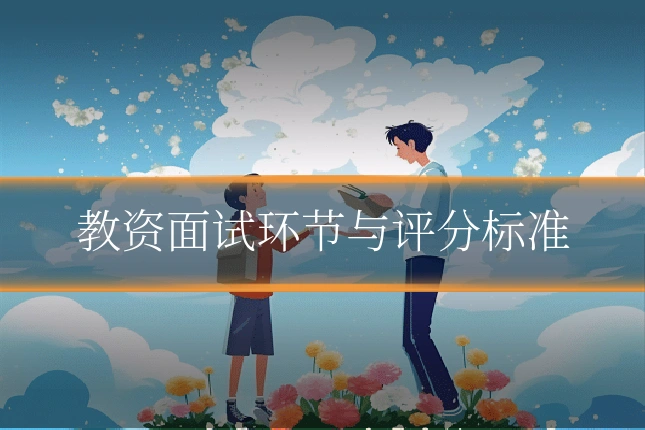 教资面试环节与评分标准