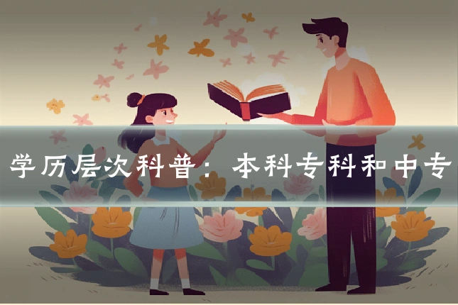 学历层次科普：本科专科和中专