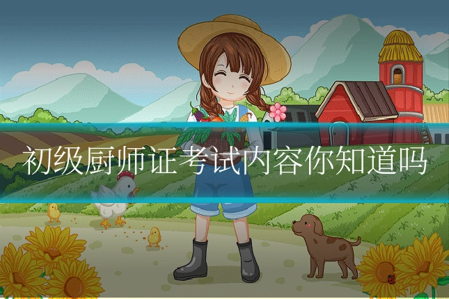 初级厨师证考试内容你知道吗