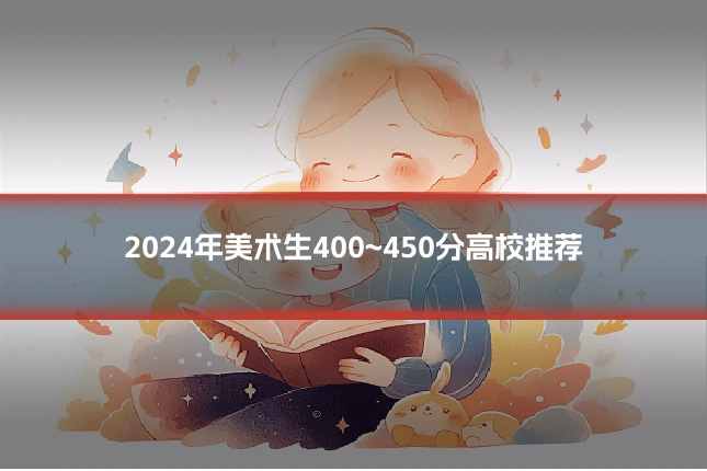 2024年美术生400~450分高校推荐