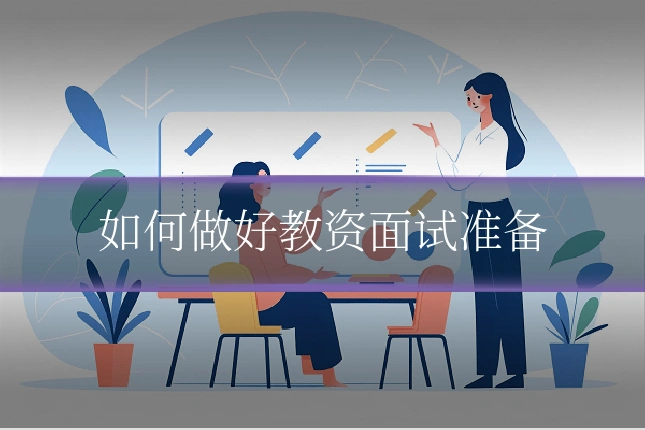 如何做好教资面试准备