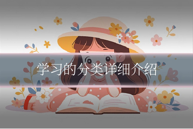 学习的分类详细介绍