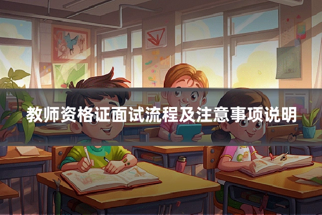 教师资格证面试流程及注意事项说明