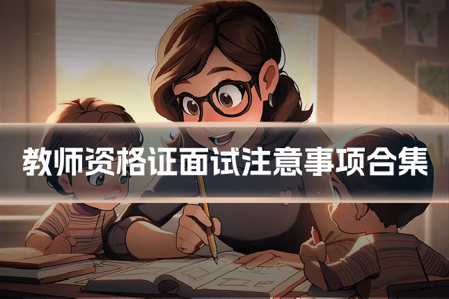 教师资格证面试注意事项合集