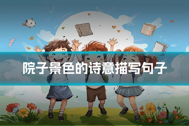 院子景色的诗意描写句子