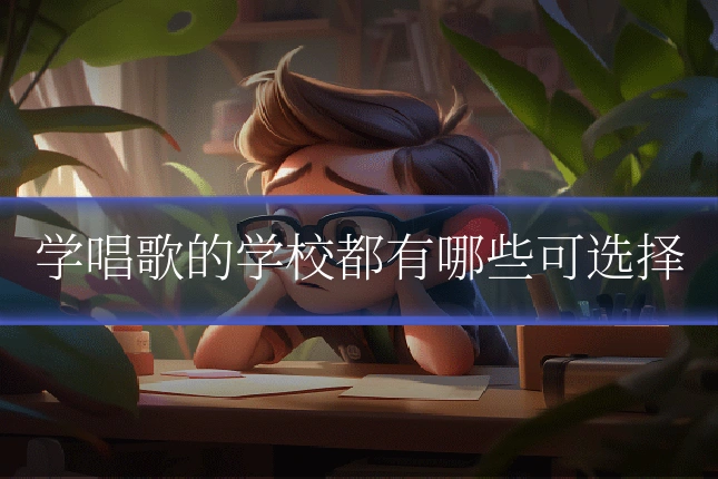 学唱歌的学校都有哪些可选择