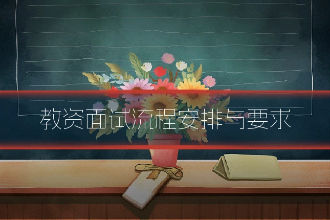 教资面试流程安排与要求