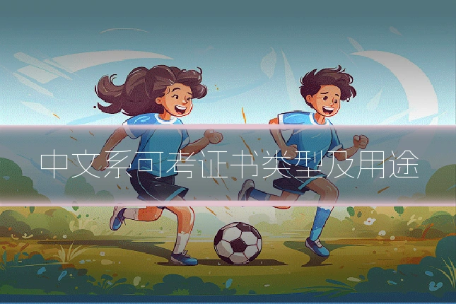 中文系可考证书类型及用途