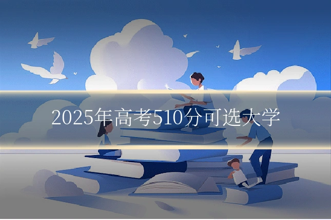 2025年高考510分可选大学