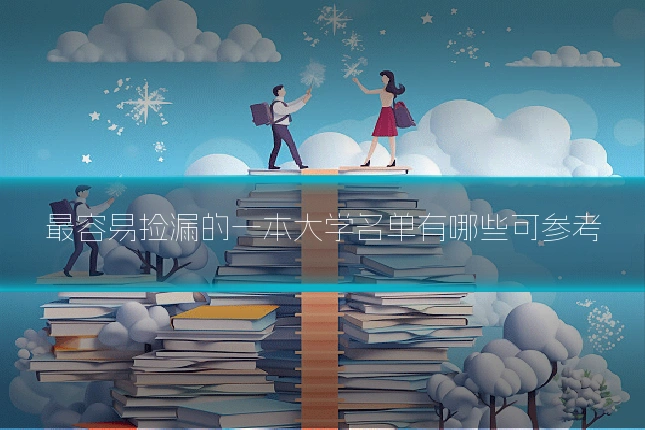 最容易捡漏的一本大学名单有哪些可参考