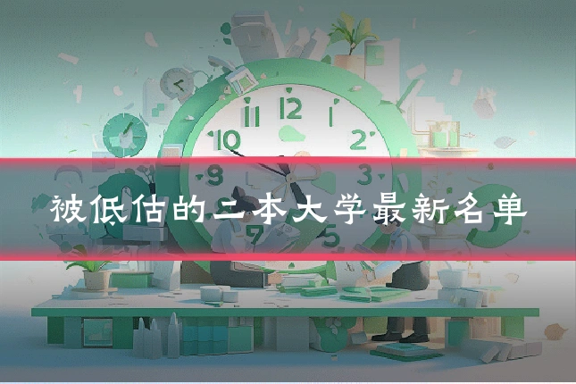 被低估的二本大学最新名单