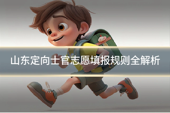 山东定向士官志愿填报规则全解析