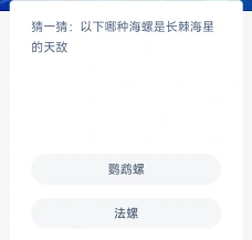 支付宝神奇海洋鹦鹉螺问题解答