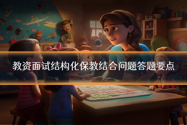 教资面试结构化保教结合问题答题要点