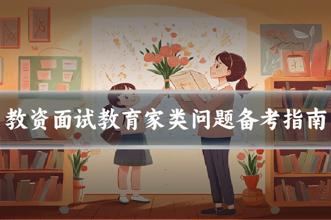 教资面试教育家类问题备考指南