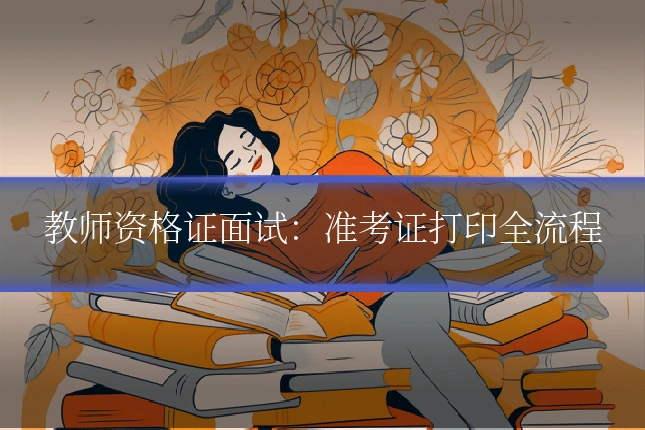 教师资格证面试：准考证打印全流程