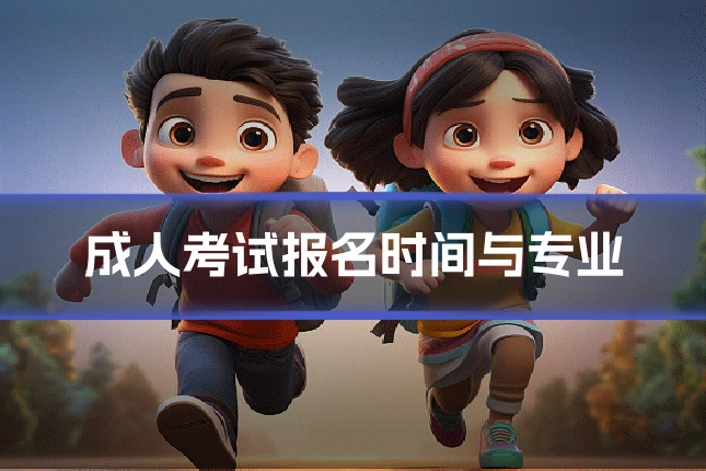 成人考试报名时间与专业