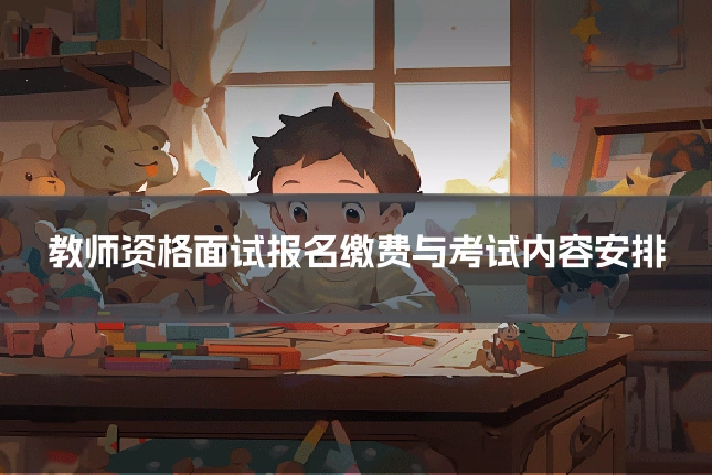教师资格面试报名缴费与考试内容安排