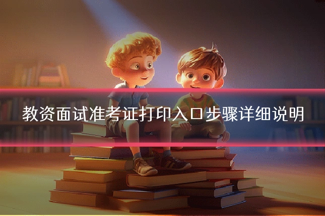 教资面试准考证打印入口步骤详细说明