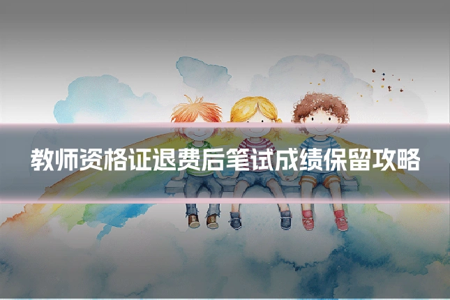 教师资格证退费后笔试成绩保留攻略